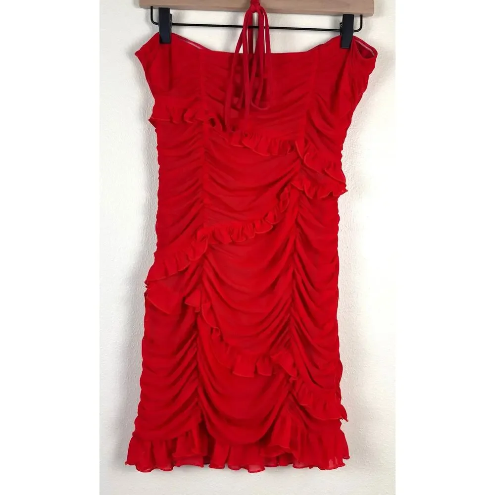 Majorelle Kaylee Mini Dress Size Medium in Red